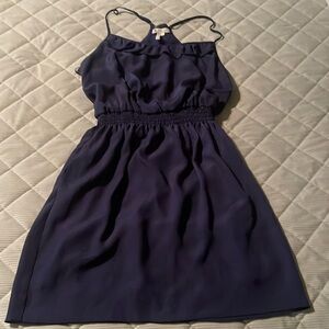Navy BCBGeneration Razeorback Dress
